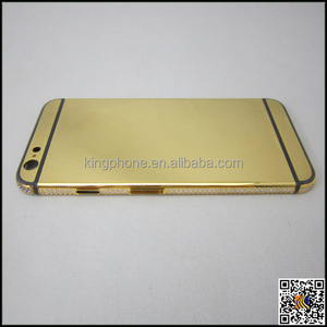 Per il <span class=keywords><strong>iphone</strong></span> 6 6 s specchio oro alloggiamento del telefono, diamante placcato oro della copertura posteriore per iphone6s - Product Image 5