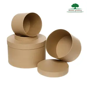 Boîte ronde en papier à rouleau vide, échantillon gratuit, boîte ronde, artisanat, fournisseur de tube personnalisé