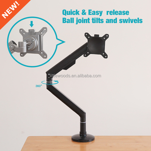 Moniteur <span class=keywords><strong>articulé</strong></span> à mouvement complet robuste et <span class=keywords><strong>support</strong></span> de moniteur de bureau en aluminium réglable pour ordinateur <span class=keywords><strong>portable</strong></span> - Product Image 3