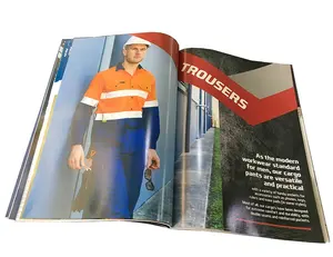 Werkkleding Promotionele Inleiding Catalogi Custom Kleding Catalogi Custom Gedrukt Draad Binding Dikke Catalogi