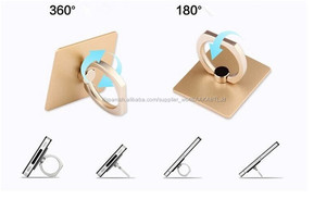 2016 top seller material metálico 360 anillo giratorio mini soporte del teléfono móvil para el regalo promocional - Product Image 3