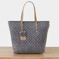 Sac fourre-tout en polyester fait main pour femmes avec fermeture ouverte, chaînes brodées et prix bas