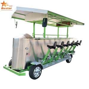 Bus à pédales d'extérieur pour les visites de la ville, vélo électrique pour pub, tricycle à bière - Product Image 2