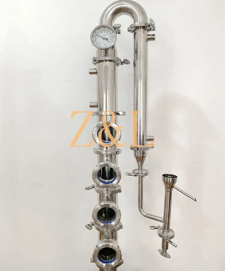 3 inch ss stainless steel moonshine still reflux alcohol distillation column