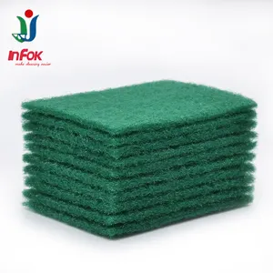 Heavy Duty Abrasive Scouring Pad / Nylon Abrasive Floor Cleaning Scrubber / Floor Buffing Pad