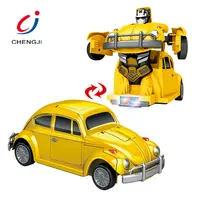Juguete de lucha de coche universal para niños, deformación eléctrica, robot de juguete