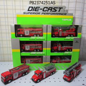 1: 60 वापस खींच diecast आग इंजन खिलौना कार मॉडल - Product Image 2