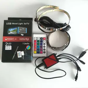 防水IP65 SMD5050 RGB电视LED灯条USB电视环境背光USB LED灯条电视
