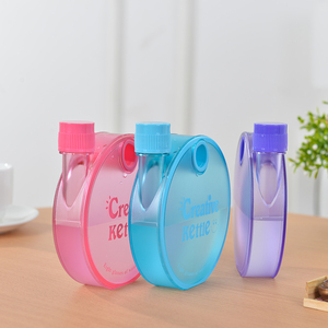 Bouteille D'Eau En Botol Air Plastik Transparan, Disesuaikan Lucu Bentuk Siput Botol Air Datar - Product Image 1