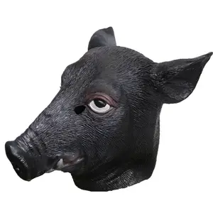 Latex Realistische Animal Cosplay Party Kostuum Rubber Varken Hoofd Masker