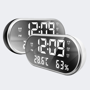 Reloj de pared digital LED de fábrica al por mayor con pilas, reloj despertador digital para decoración del hogar - Product Image 1