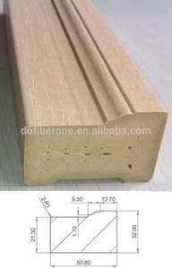Alta densidad de la alta nail sosteniendo solid wpc / pvc / vinilo jamba de la puerta y el marco - Product Image 4