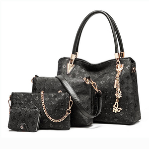 <span class=keywords><strong>Sac</strong></span> à <span class=keywords><strong>main</strong></span> en cuir PU de luxe pour femmes, mode personnalisée, vente en gros, marque de mode, designer, sacs à <span class=keywords><strong>main</strong></span> pour femmes, ensemble 4 en 1 - Product Image 3