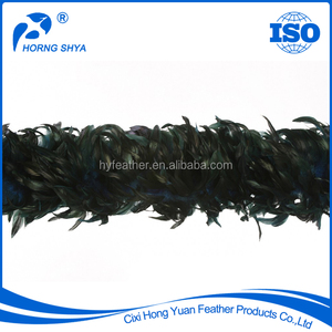 China NO. 1 Pluma de Primera Fábrica de Alta Calidad 8-10 Pulgadas Medio Bronce Schlappen Irid Boa Boas de Plumas Al Por Mayor - Product Image 4