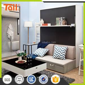 Smart Furniture <strong>Double</strong> Hidden <strong>Folding</strong> Wall <strong>Bed</strong> with Couch Sofa - Product Image 5