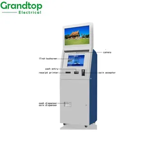 Máquina de kiosk do pagamento da tela de toque aceitável em dinheiro com aceitador de conta
