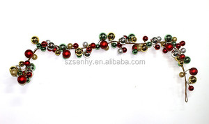 Decorazione di natale fornitore Infrangibile di plastica palla di natale ghirlanda lucido e glitter - Product Image 4
