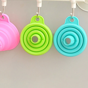 Mini entonnoirs rétractables portables en gel de silice à large ouverture pour liquides, huile, eau, vin – Outil de remplissage, gadgets de cuisine - Product Image 4