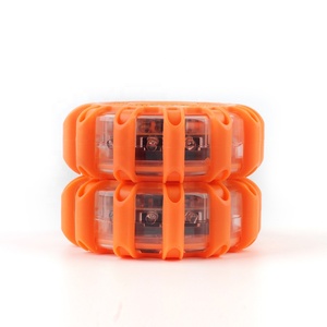 M4 nhựa LED Road Pháo Sáng khẩn cấp đĩa bên đường an toàn ánh sáng nhấp nháy Road Beacon (gói 3) IP65 đánh giá - Product Image 2