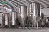 Fermentador Cónico de Acero Inoxidable de 3000L 30HL con Aislamiento de PU de 80mm para Producción de Alcohol, Recipiente a Presión Automático