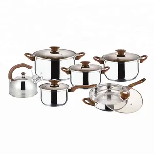 SKU Hạnh Phúc Baron Giá Thấp 201 Thép Không Gỉ Cookware Set Với 2.5L Ấm Đun Nước KH-1007