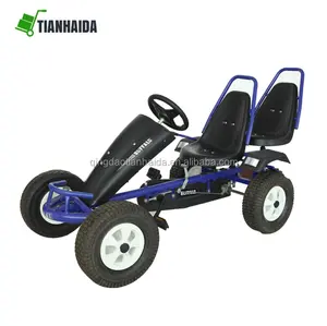 china comfortable playground double seat pedal go kart