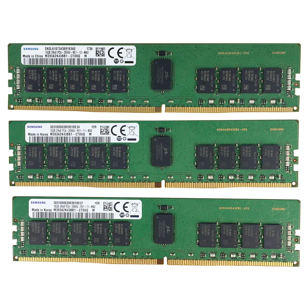 سعر الجملة الأصلي 2666 3200MHz ECC REG DDR4 8 جيجابايت 16 جيجابايت 32 جيجابايت ECC ذاكرة عشوائية