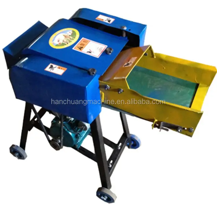 4 blades conveyor belt Farm use straw chopper grinder / hay cutter /chaff feed cutter machine