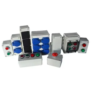 IP67 130*80*70 scatola di controllo impermeabile con indicatore luminoso Rosso e verde