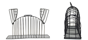Горячая распродажа, высокое качество, 2-дверная металлическая клетка для ванной для волосатых кошек, однотонный узор с застежкой-молнией - Product Image 3