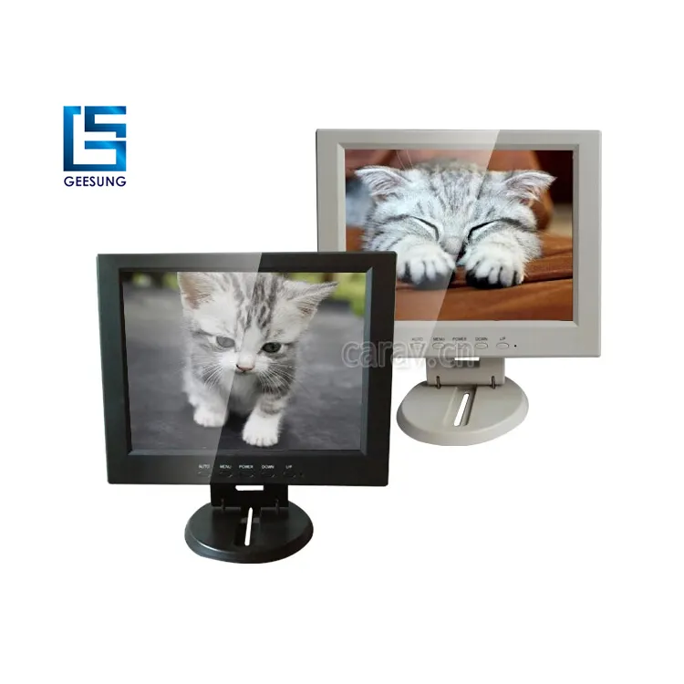 Monitor komputer 10 inci Monitor LCD layar sentuh Monitor hitam untuk bisnis Desktop Led lampu latar TFT kasino Roulette jam 68%