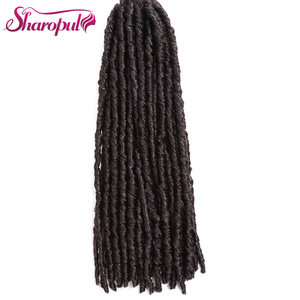 Dreadlocks synthétiques douces de 20 pouces, tresses au crochet, style de cheveux jumbo dread, ombré, faux locs, extensions de cheveux pour tresser - Product Image 4