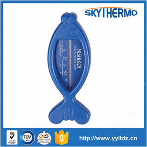 Forme de poisson en plastique sain sans fil bébé thermomètre de bain - Product Image 1