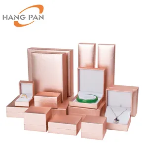 customise logo luxury pu leather jewellery gift box portable ring necklace bangle jewellery storage box