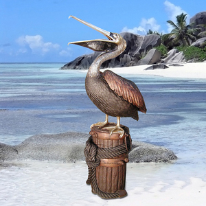 В натуральную величину, латунная статуя Пеликана из бронзы, скульптура - Product Image 5