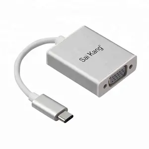 1080P 10Gbps USB 3.1 סוג c כדי VGA ממיר סוג c ל-vga מתאם עבור צג מקרן אחרים בית אודיו