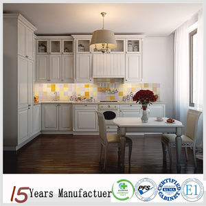 Özel mutfak dolapları tasarım meşe ahşap Modern çin katı ahşap beyaz tasarım RTA ve montajlı CARB-2 ve KCMA (amerika) - Product Image 2