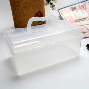 定制手化妆品塑料透明盒子便携式空塑料盒