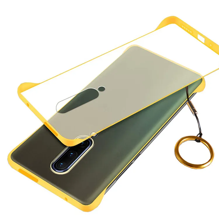 Ultra Slim Ultra Thin Hard Pc Back Cover With Ring Strap For Oneplus 7 Pro