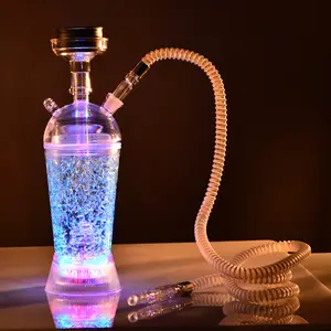 T001 Großhandel Mix Farben Kleine Kunststoff LED Shisha Shisha