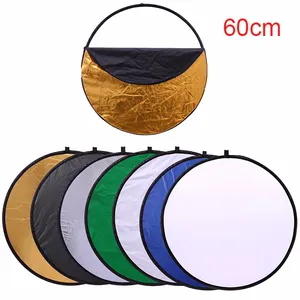 7 en 1 60CM <span class=keywords><strong>Réflecteur</strong></span> <span class=keywords><strong>Photo</strong></span> Studio Accessoires <span class=keywords><strong>Pliable</strong></span> Réflecteurs De Lumière Photographie <span class=keywords><strong>Réflecteur</strong></span> 7 Couleurs - Product Image 1