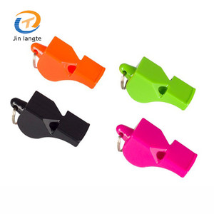 Customized promotional sport referee whistle plastic emergency whistle