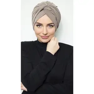 Bufanda de Color puro, Jersey transpirable, para Hijab, novedad