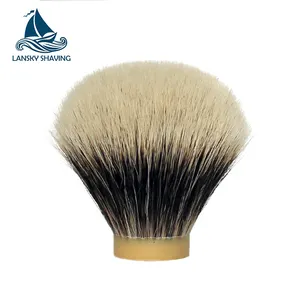 High quality two band badger gel shaving brush knots manchurain high mountain white