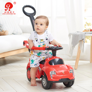 Passeggino Cavalcabile per Bambini in Plastica, Grande Macchina Cavalcabile per Bambini con Maniglia di Spinta - Product Image 6