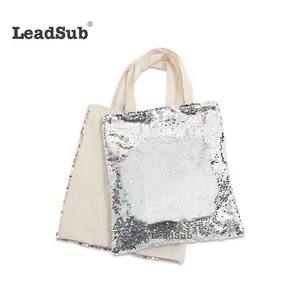 Bán Buôn Reversible Sequin Tote Túi Glitter Paillette Vai Túi Với In Ấn Tùy Chỉnh