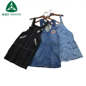 Wholesale Used Women Wear Fashion Jeans Skirt Second Hand Used Clothing In Bales