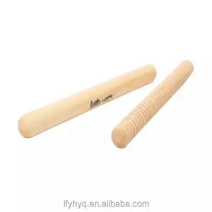 Wood handmade encarving stick, long musical instrument wood stick wooden sound sticks