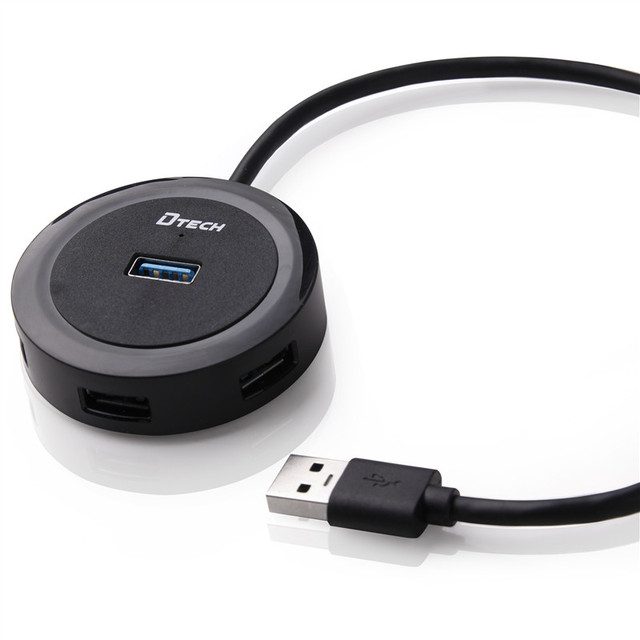 Supports Window and Linux High Speed 4 Port USB3.0 High Speed Expansion Por ( Round Shape) Hub