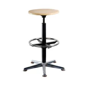 <span class=keywords><strong>Tabouret</strong></span> <span class=keywords><strong>de</strong></span> <span class=keywords><strong>Bar</strong></span> avec plateau en <span class=keywords><strong>bois</strong></span>, pivotant, rond, en <span class=keywords><strong>acier</strong></span> inoxydable, offre spéciale - Product Image 1